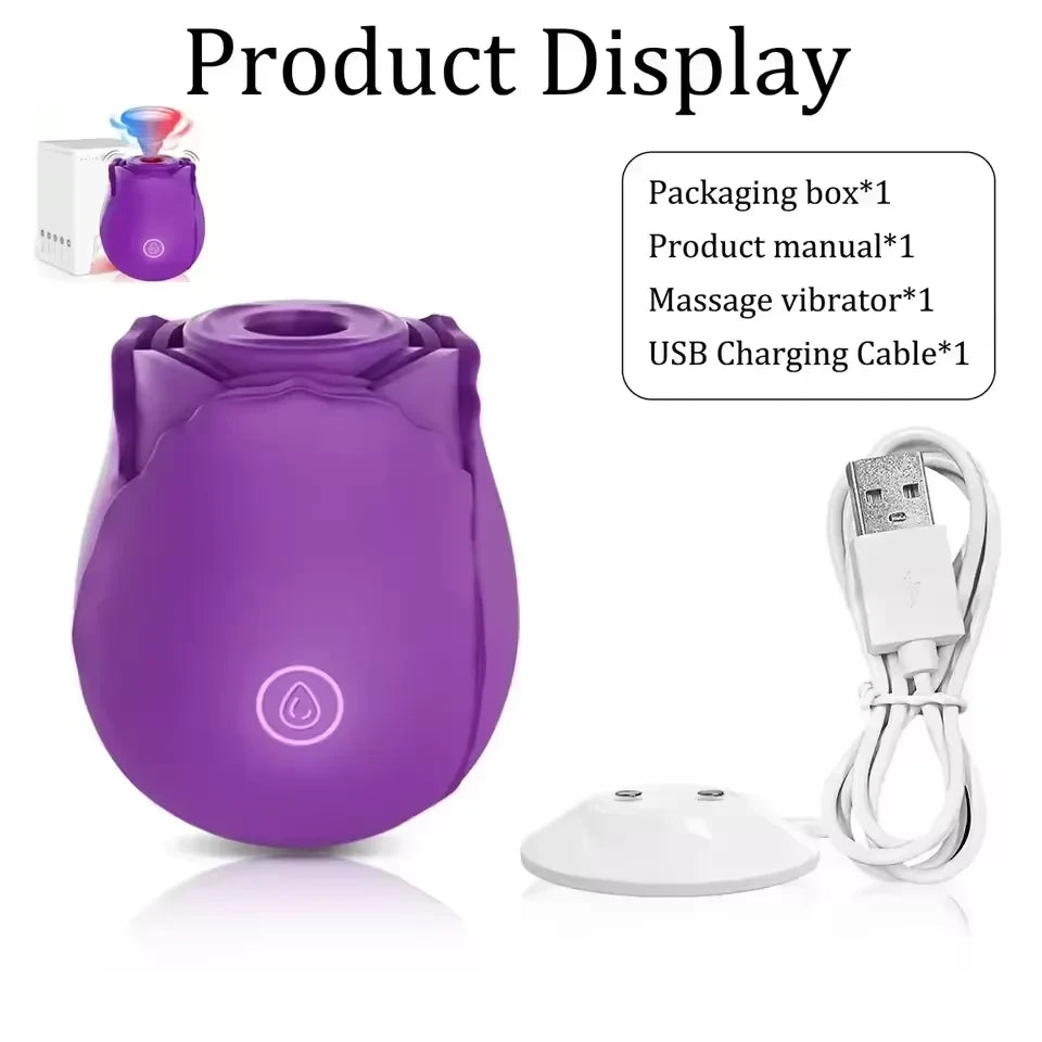 Rose Clitoral Vacuum Stimulator