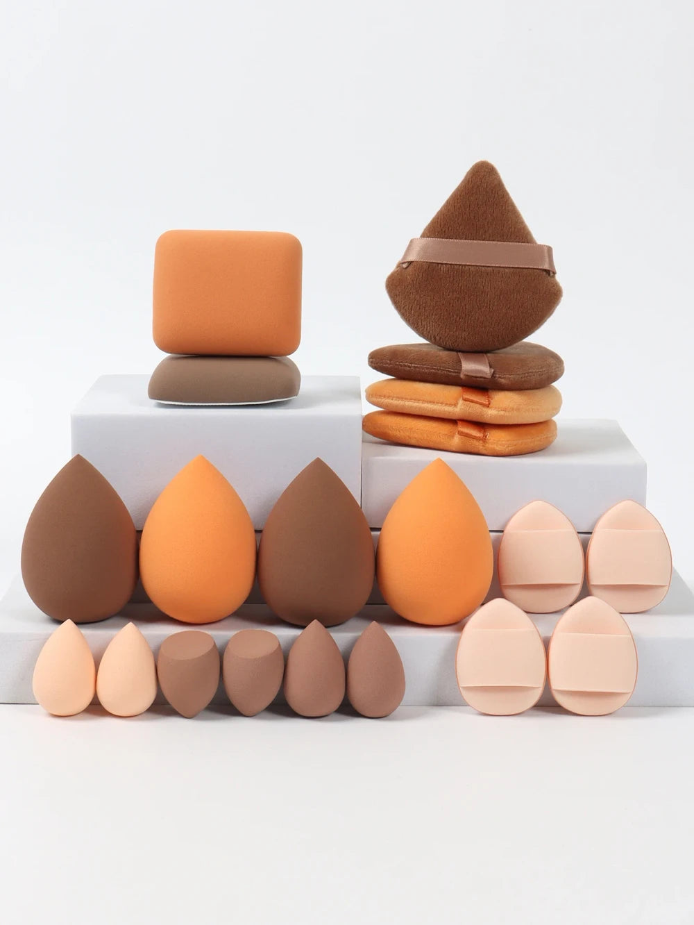 Pink Makeup Sponge and Puff Set