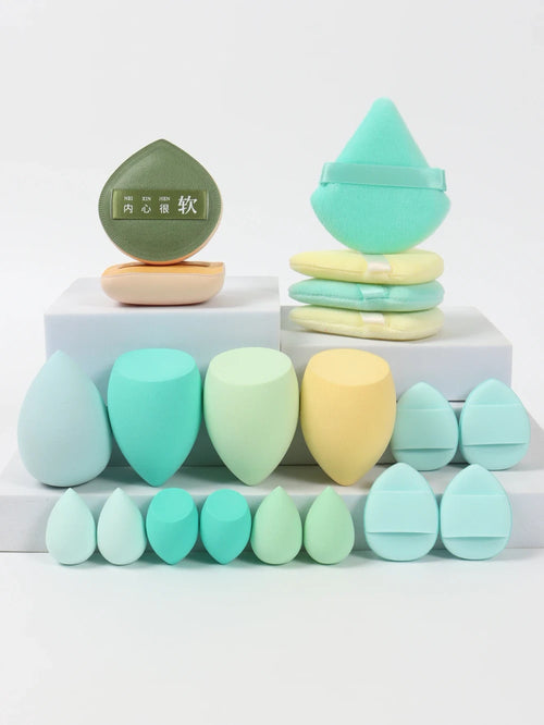 Pink Makeup Sponge and Puff Set